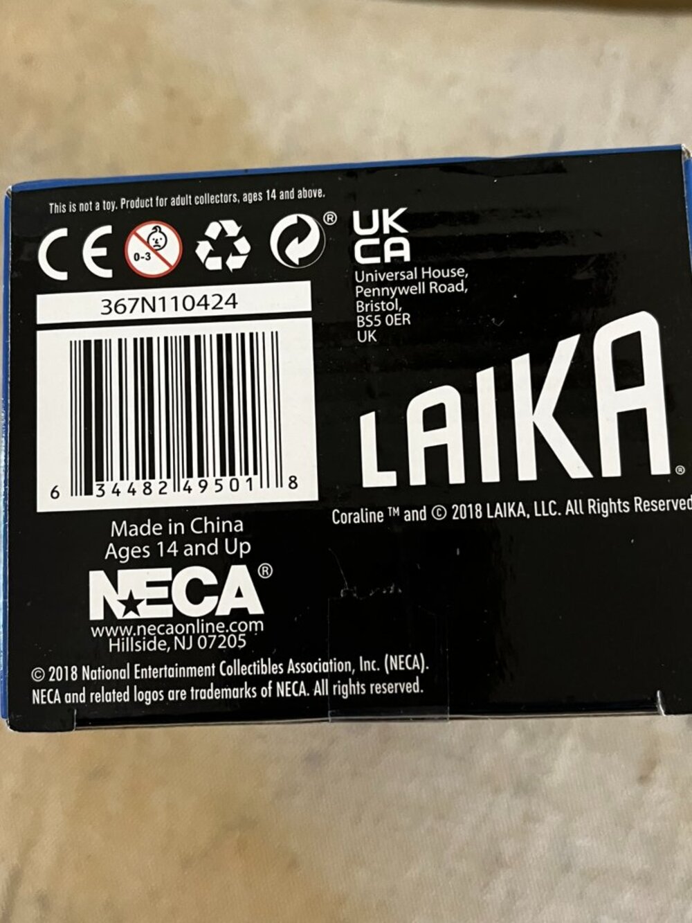 Coraline Neca laika Replica 9" Prop Doll New In Box - Picture 3 of 6